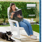 Semco Rockaway Heavy-Duty Outdoor Rocking Chair w/Low Maintenance All-Weather - Image 4