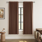 100% Blackout Curtains 72 Inch Length 2 Panels Set by Guken