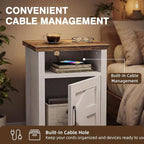 YESHOMY Farmhouse Nightstand - Image 5