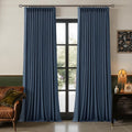 105 Inch Pinch Pleated Blackout Memory Trained Linen Curtains by Twodrapes