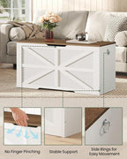 CHOEZON Storage Chest, 39.4" Toy Chest, Modern Storage Bench - Image 5