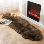 Ashler Faux Fur Rug, Fluffy Shaggy Area Rug Ultra Soft 2 x 6 Feet Sheepskin Fur by AshlerHomeDeco