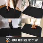 Sturdy Front Door Mat, Absorbent Muddy Dirt Resist Welcome Door Mats Outdoor - Image 5
