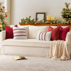 MIULEE Decorative Couch Throw Pillow Covers 20x20 Inch Red 2 Pack | Summer - Image 6