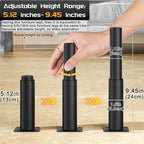 Metal Adjustable Furniture Legs 5.12-9.45 inch, Wlrrcwdttc Sofa Legs Cabinet - Image 2