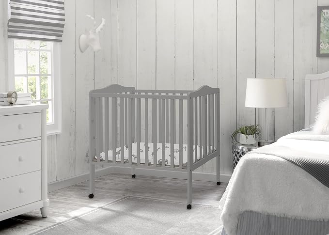 Delta Children Folding Portable Mini Baby Crib - Image 8