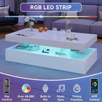 Modern Table Set Includes 70" Fireplace TV Stand & 47" Coffee Table - Image 5