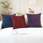 CaliTime Decorative Couch Throw Pillow Covers 20 X 12 Inches Plum Purple | Pack - Image 5