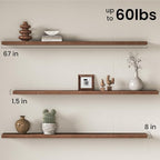 Fun Memories 67Inch Long Floating Shelves, 8 Inch Deep Shelves - Image 3