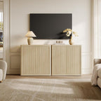 SICOTAS Buffet Cabinet with Storage Sideboard Accent Modern Credenza with Doors - Image 7