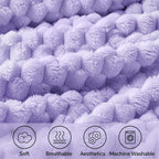 BEDELITE Lavender Twin Blanket for Couch, Soft Cozy Gifts for Women, 60*80 | 3D - Image 3