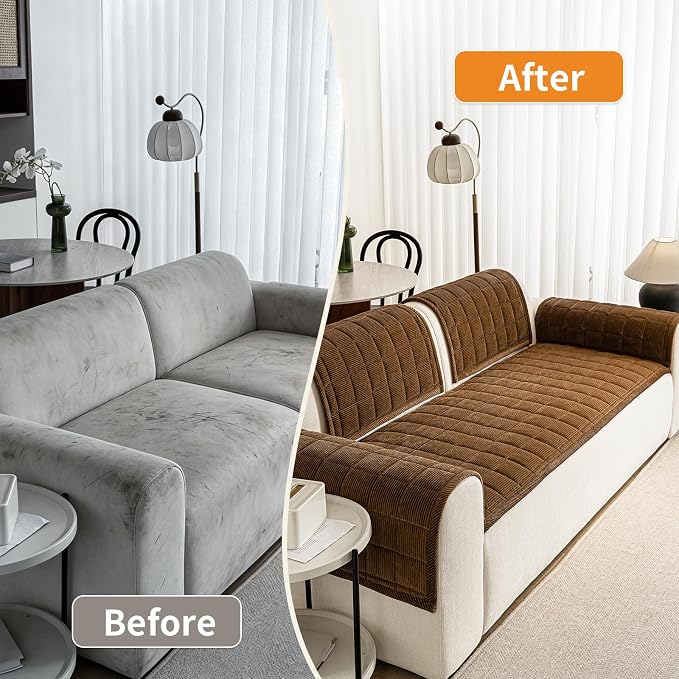 Couch Covers for Dogs Washable, Non Slip Couch Covers for Loveseat Sofa Pet - Image 6