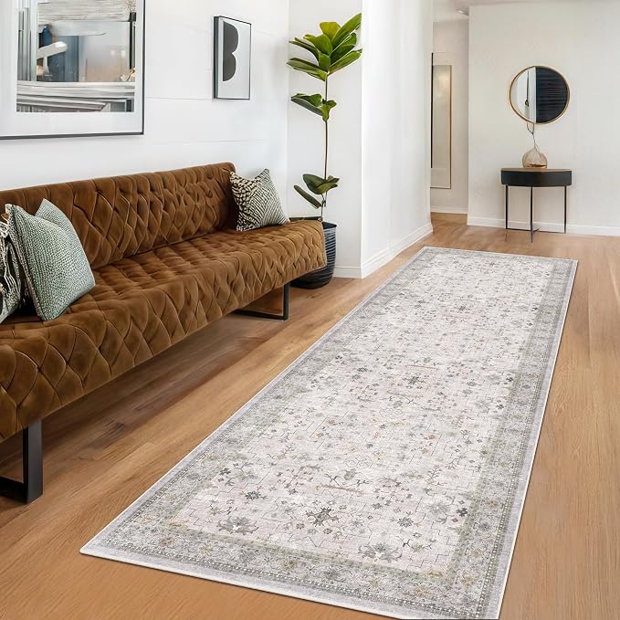 Washable Neutral Kitchen Rug - Image 3