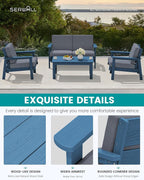 SERWALL HDPE Outdoor Couch Set of 2 - Image 4