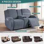Ruaozz Loveseat Recliner Covers - Image 4