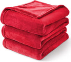 BEDELITE Fleece Blanket Soft Plush Full Bed Blanket Red 84"x90" | Ultra Soft by BEDELITE