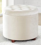 Ornavo Home Round Storage Ottoman - Image 5