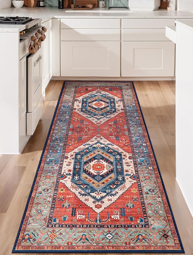 SERISSA 3x7 Washable Non Slip Boho Runner Rug - Image 7