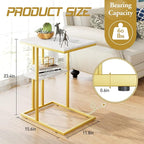 Easy Paws C Shaped End Table, Small Side Table - Image 3