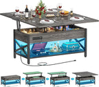 Aheaplus Coffee Table Lift Top Multi-Function Coffee Table Converts to Dining by Aheaplus