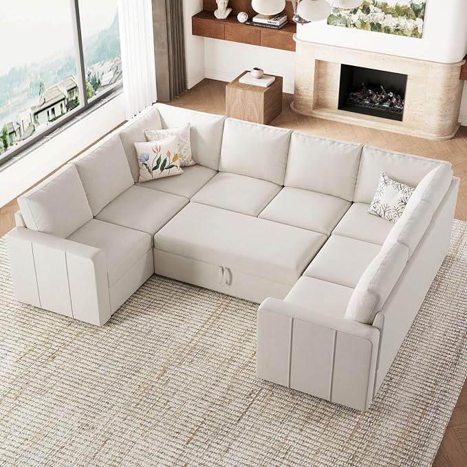Belffin Modular Sectional Sleeper Sofa Bed by Belffin