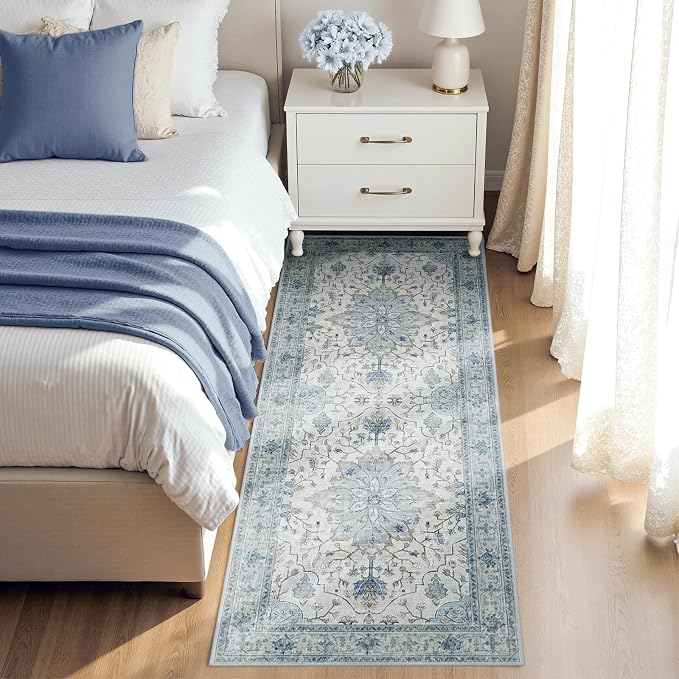 RELEANY Washable Area Rug, Small 2'x4', Water Repellent, Pet Friendly, Vintage - Image 3