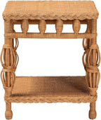 Bali & pari Dolby Natural Rattan End Table - Image 4