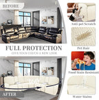 100% Waterproof Sectional Recliner Couch Covers - Image 5