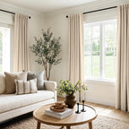 INOVADAY 100% Blackout Linen Curtains - Image 5