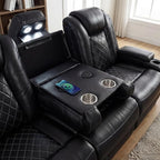 3-Piece Leather Power Recliner Sofa Set - Image 5