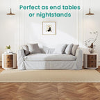 SUNBURY End Table Living Room Small Side Table w 3 Drawers, Farmhouse - Image 5