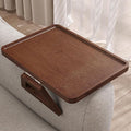 Couch Arm Tray, Bamboo Folding Sofa Tray, Sofa Armrest Tray Clip-On Couch Desk by DANFOXER