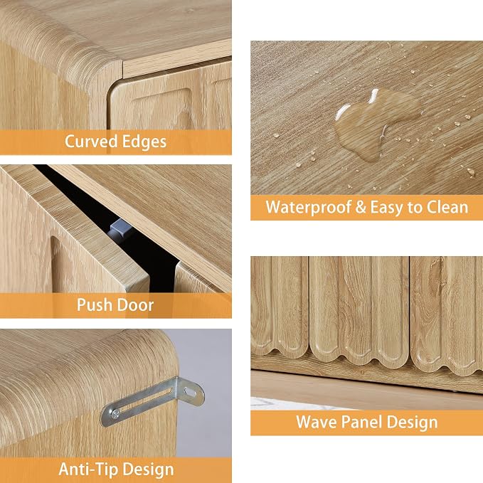 ORRD Sideboard Buffet Cabinet - Image 8