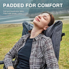 EVER ADVANCED Oversized Folding Rocking Camping Chair, Padded Portable Rocker - Image 3
