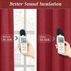 63 Inch Length 100% Blackout Linen Curtains - Image 5