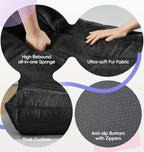 Hobestluk Bean Bag Chair with Memory Foam Ultra Soft Faux Fur Fabric Ergonomic - Image 6