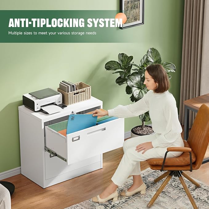Letaya 2 Drawer File Cabinets - Image 4