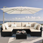 KIGOTY 7-Piece Patio Furniture Set, All-Weather PE Rattan Outdoor Sectional Sofa - Image 2