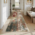RELEANY Washable Runner 2'6"x12' Abstract Area Rug - Image 7
