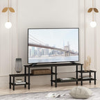 Furinno BESI TV Stand, No Tools Assembly Industrial Style Entertainment Center - Image 6