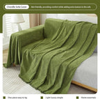 DREAMINGO Sofa Covers Washable Chenille Couch Cover Blanket Modern Style Living - Image 5