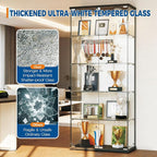 IDEALHOUSE Tempered Glass Display Cabinet - Image 6