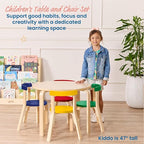 ECR4Kids Bentwood Table and Curved Back Chair Set, Kids Furniture - Image 3