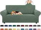 Loveseat Couch Cover, 2 Cushion Couch Slipcover, Elastic Bottom by KEKUOU