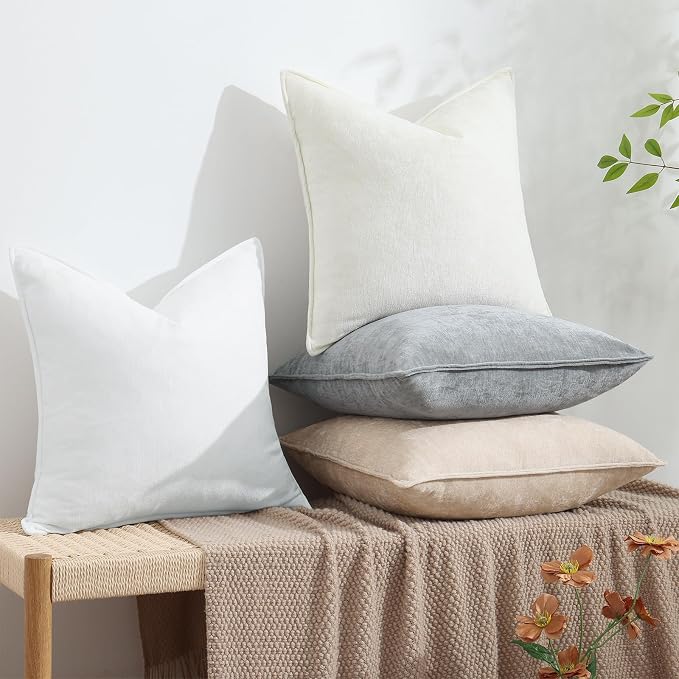 decorUhome Summer Couch Throw Pillow Covers 20x20 Set of 2, Decorative Soft - Image 5