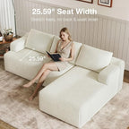 Novilla L-Shape Sectional Couches - Image 16
