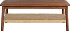 Alaterre Furniture Calais 48 Inch Rectangular Solid Wood Coffee Table - Image 7