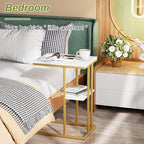 C Shaped End Side Table, Couch Sofa Table - Image 7