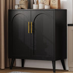Keehusux 15.7" D Black Buffet Cabinet - Image 2
