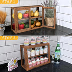 MOOCA Wood and Glass Display Case, Double Door - Image 5